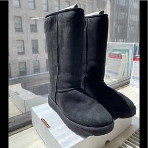 Black UGG Classic II Genuine Shearling Lined Tall Boot